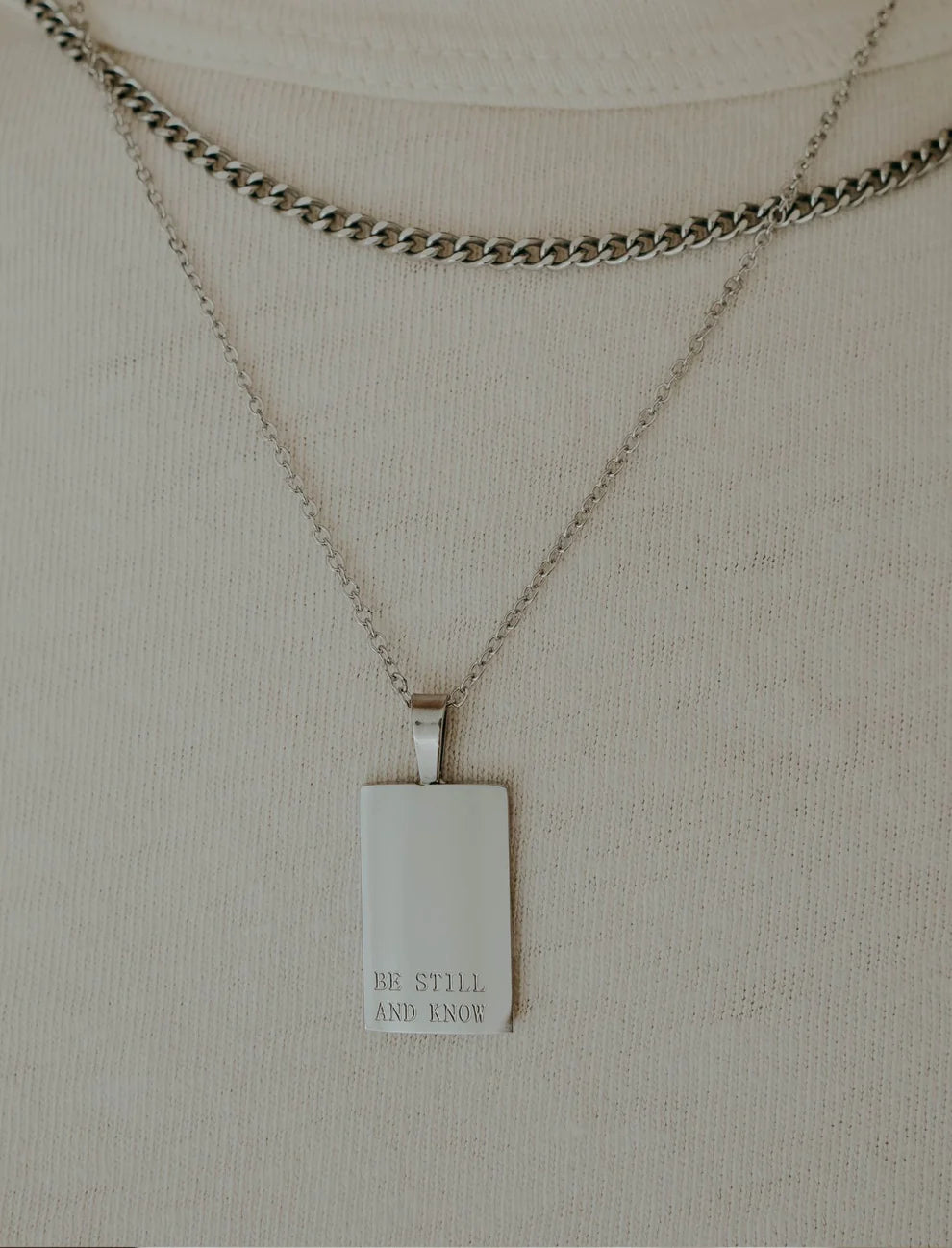 "Be Still and Know" Necklace