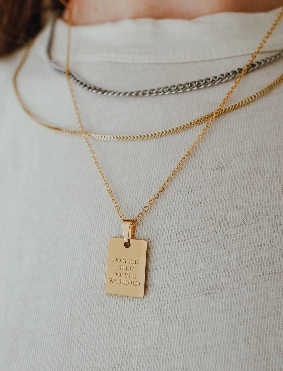 "No Good Thing Does He Withhold" Necklace