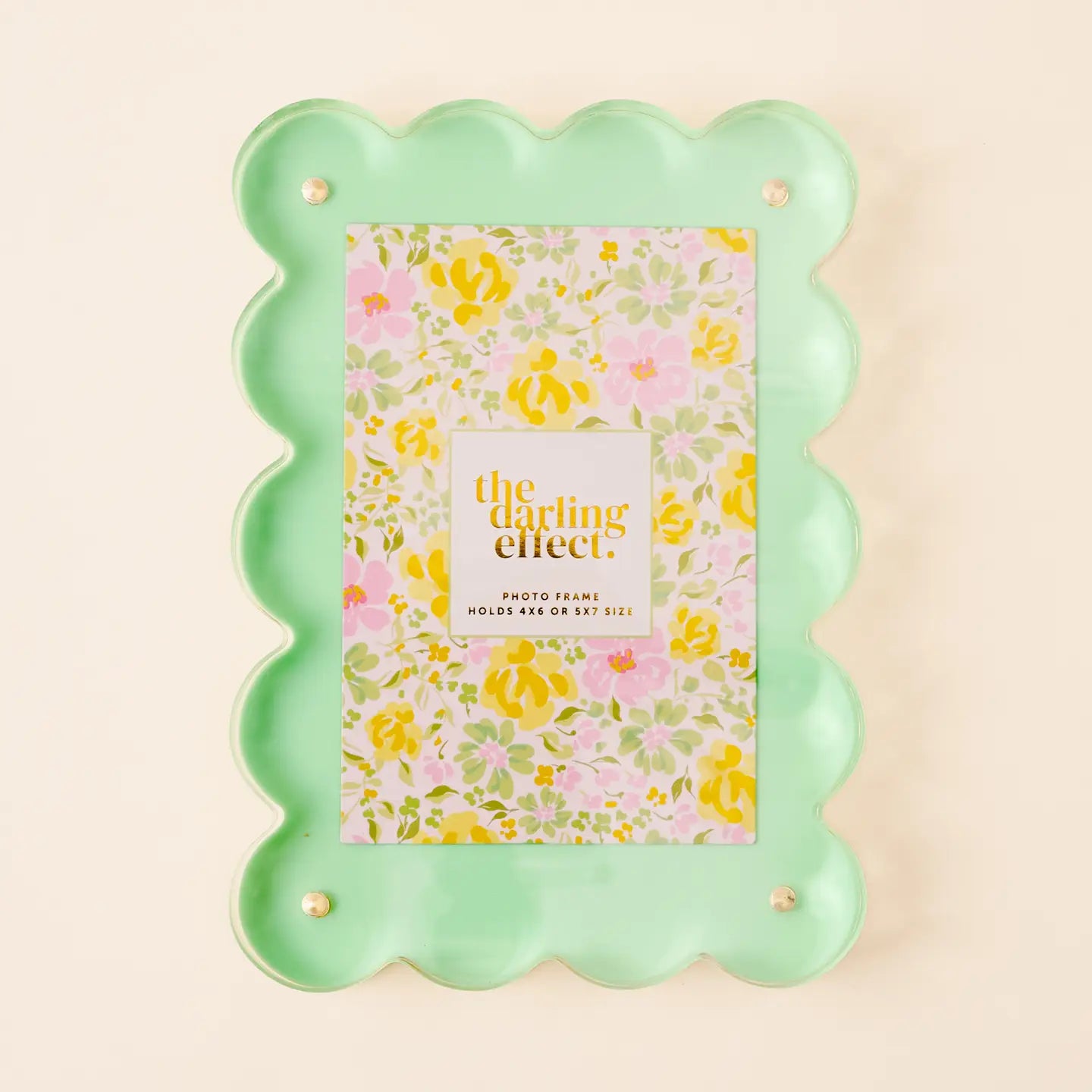 Rectangle Scalloped Acrylic Frame