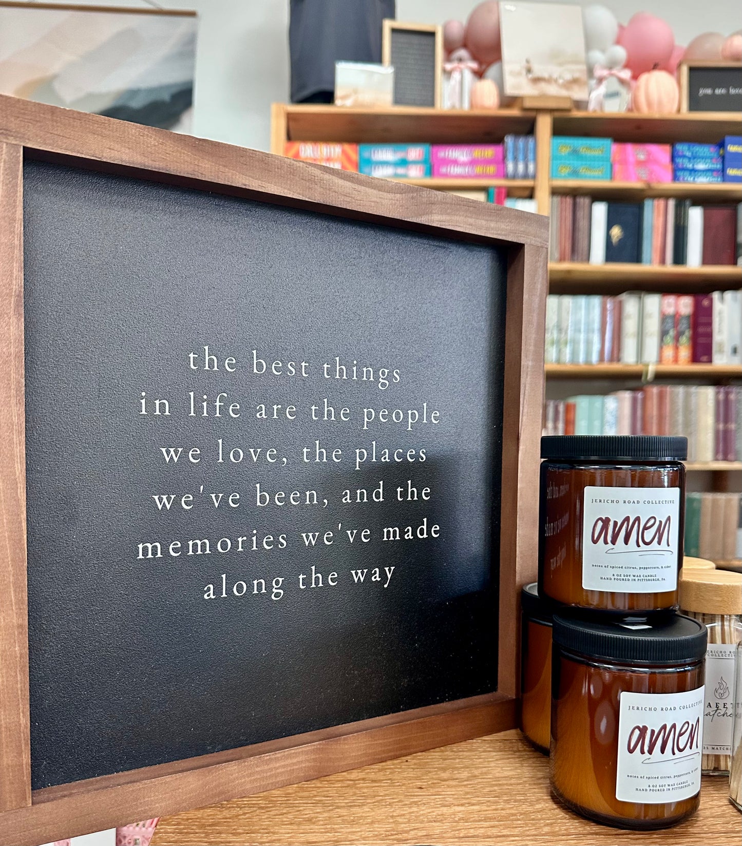 The Best Things In Life | Handmade Wood Sign