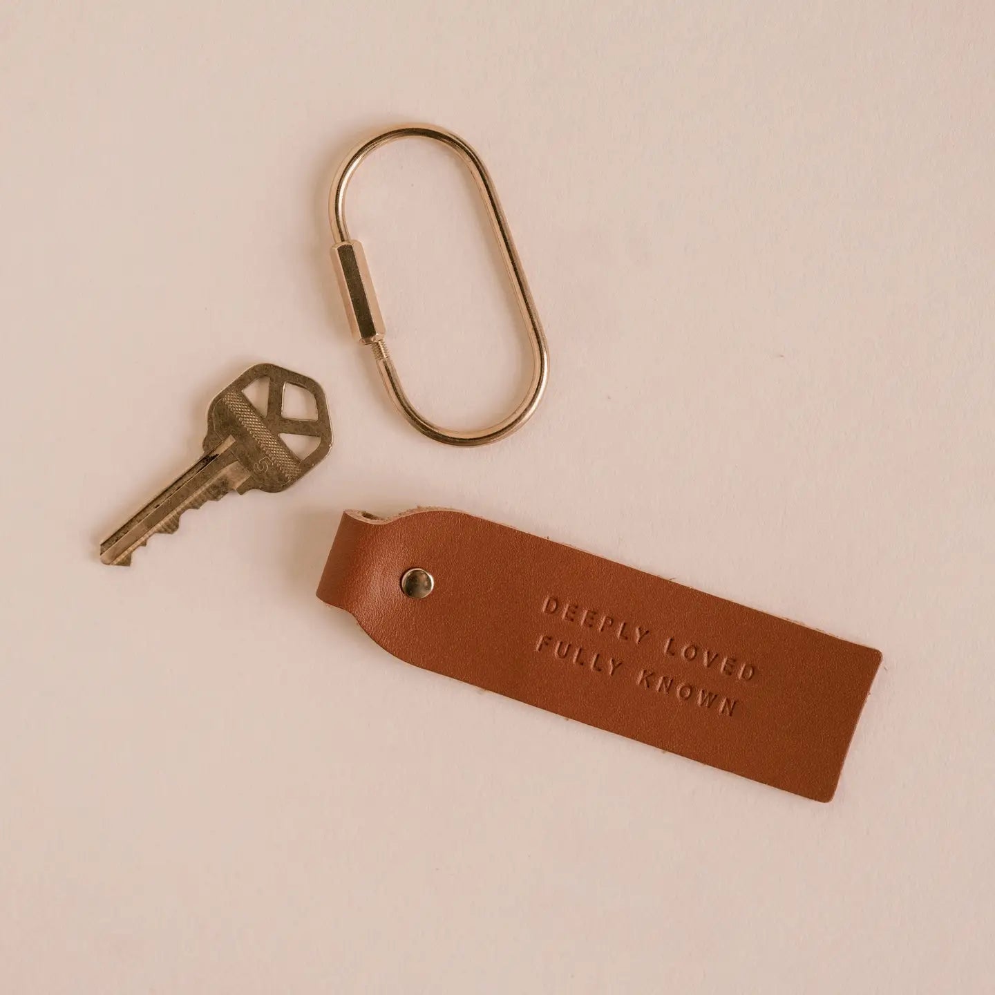 Deeply Loved Fully Known Keychain