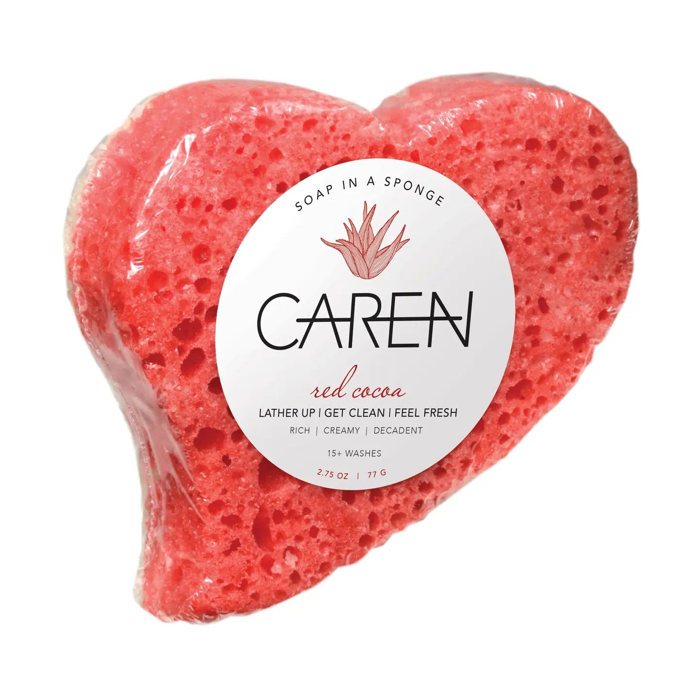Red Cocoa Shower Sponge