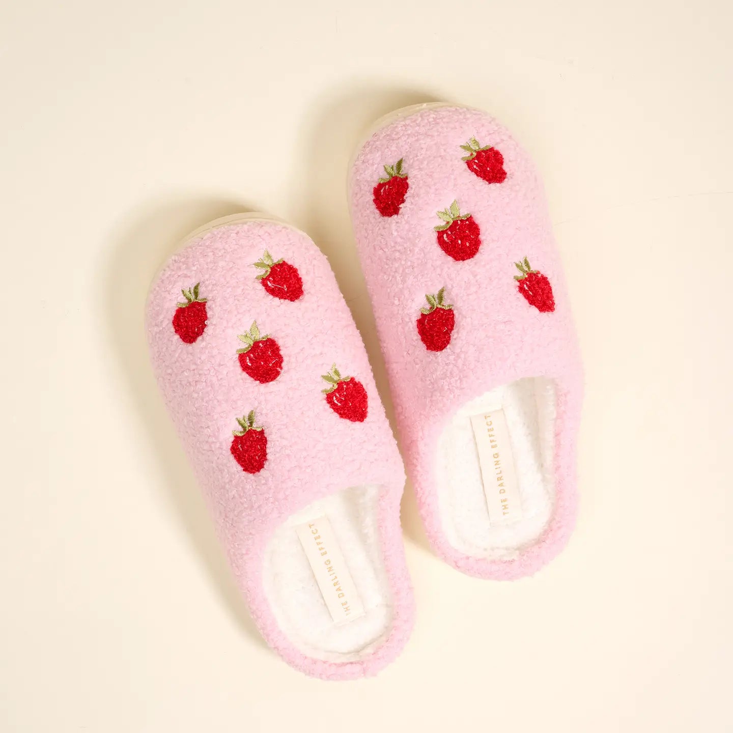 Strawberry Fields Fuzzy Slippers