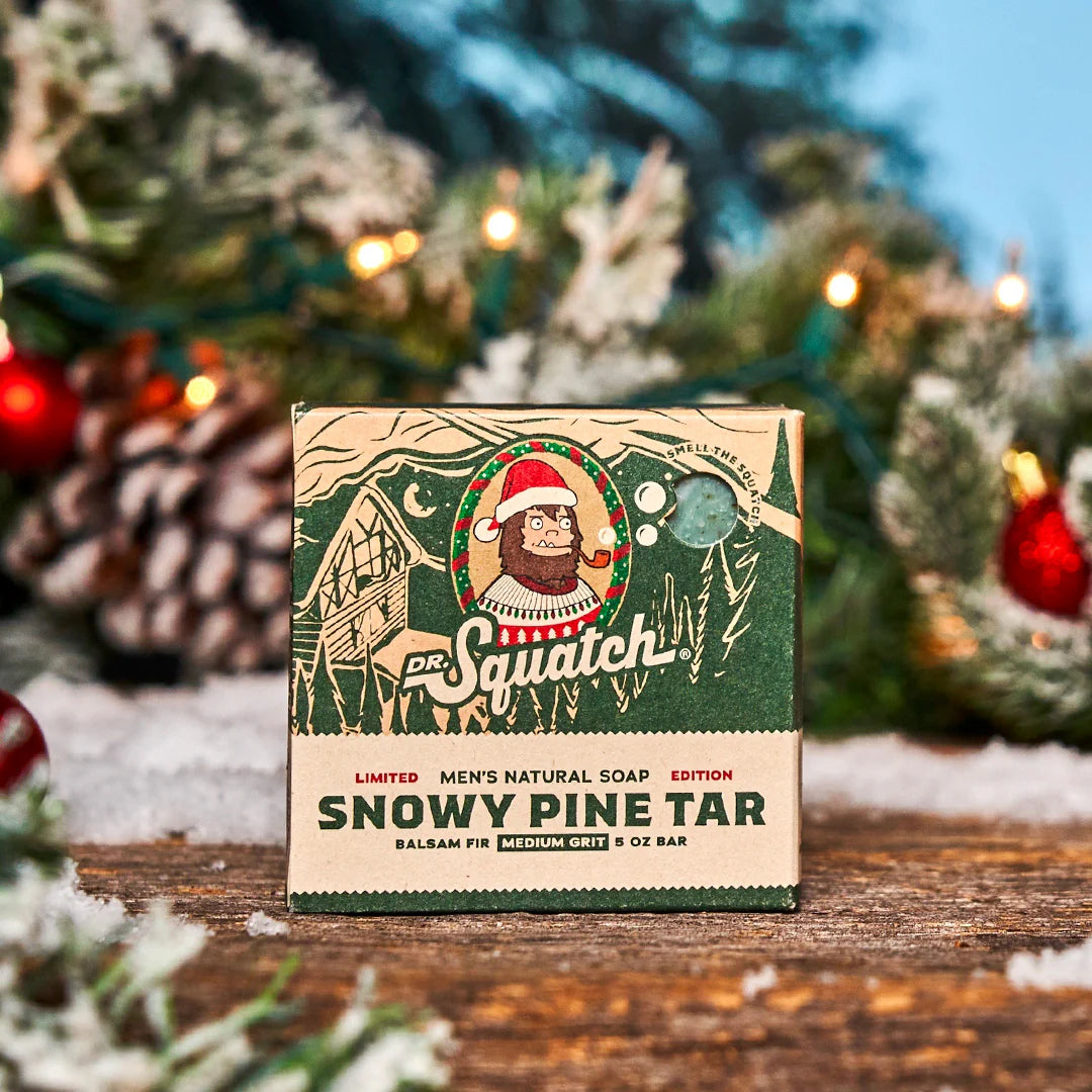 Dr. Squatch Snowy Pine Tar Bar Soap