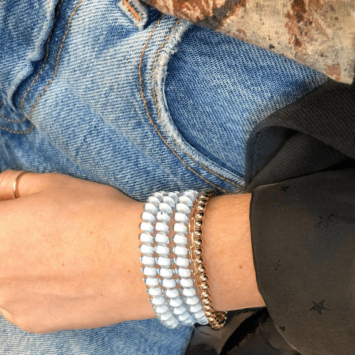 Washed Denim Hair Ties