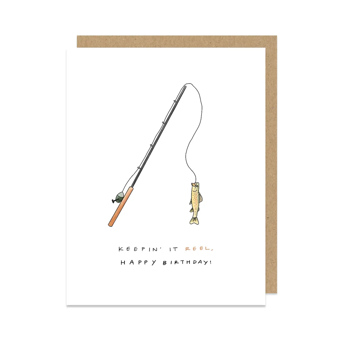 Keepin' It Reel Fishing Birthday Card