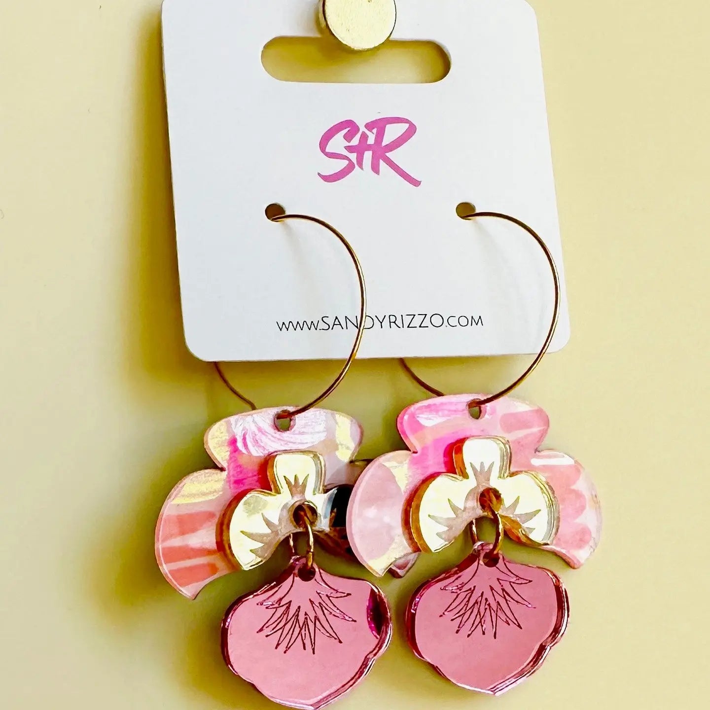 Pansy Dangle Earrings