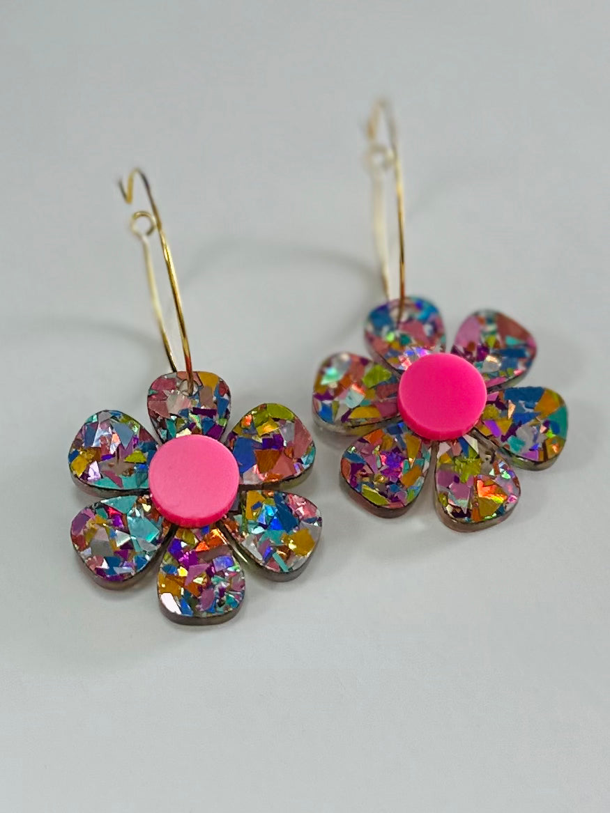 Flower Power Hoops