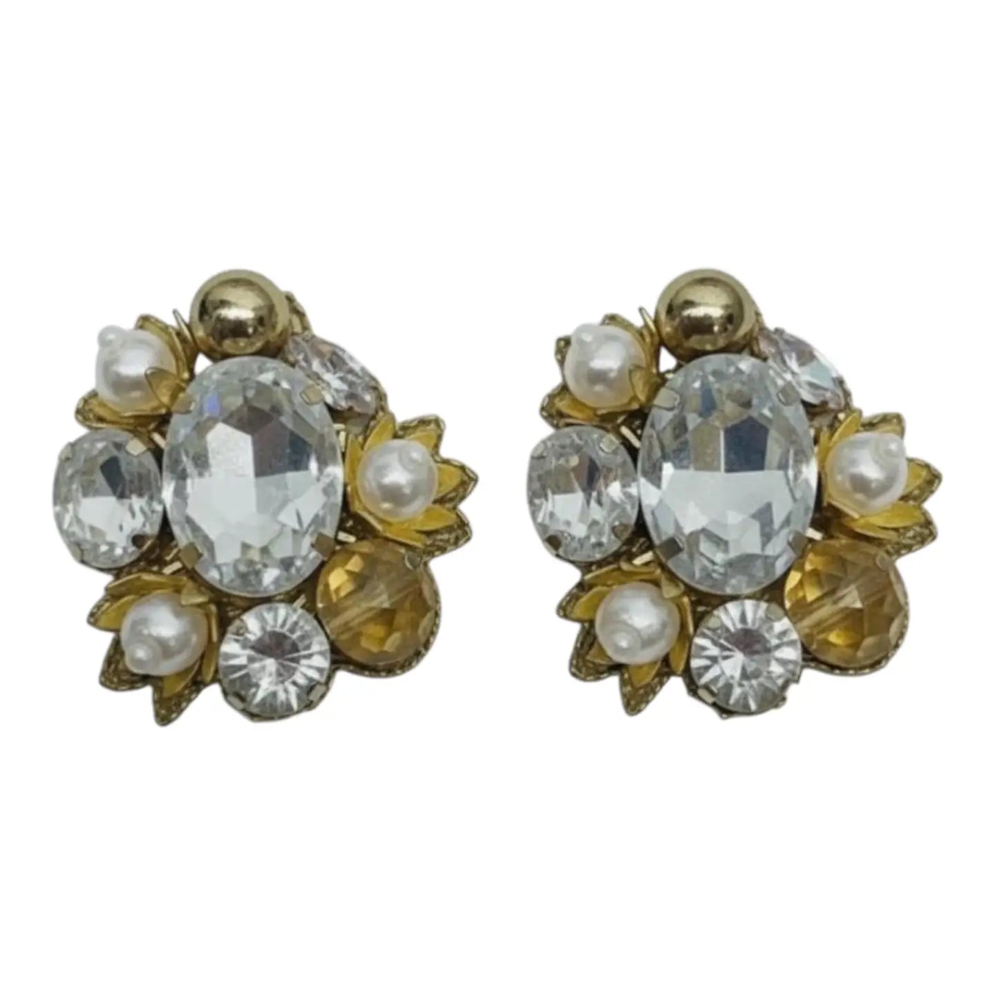 Clear Burst Earrings