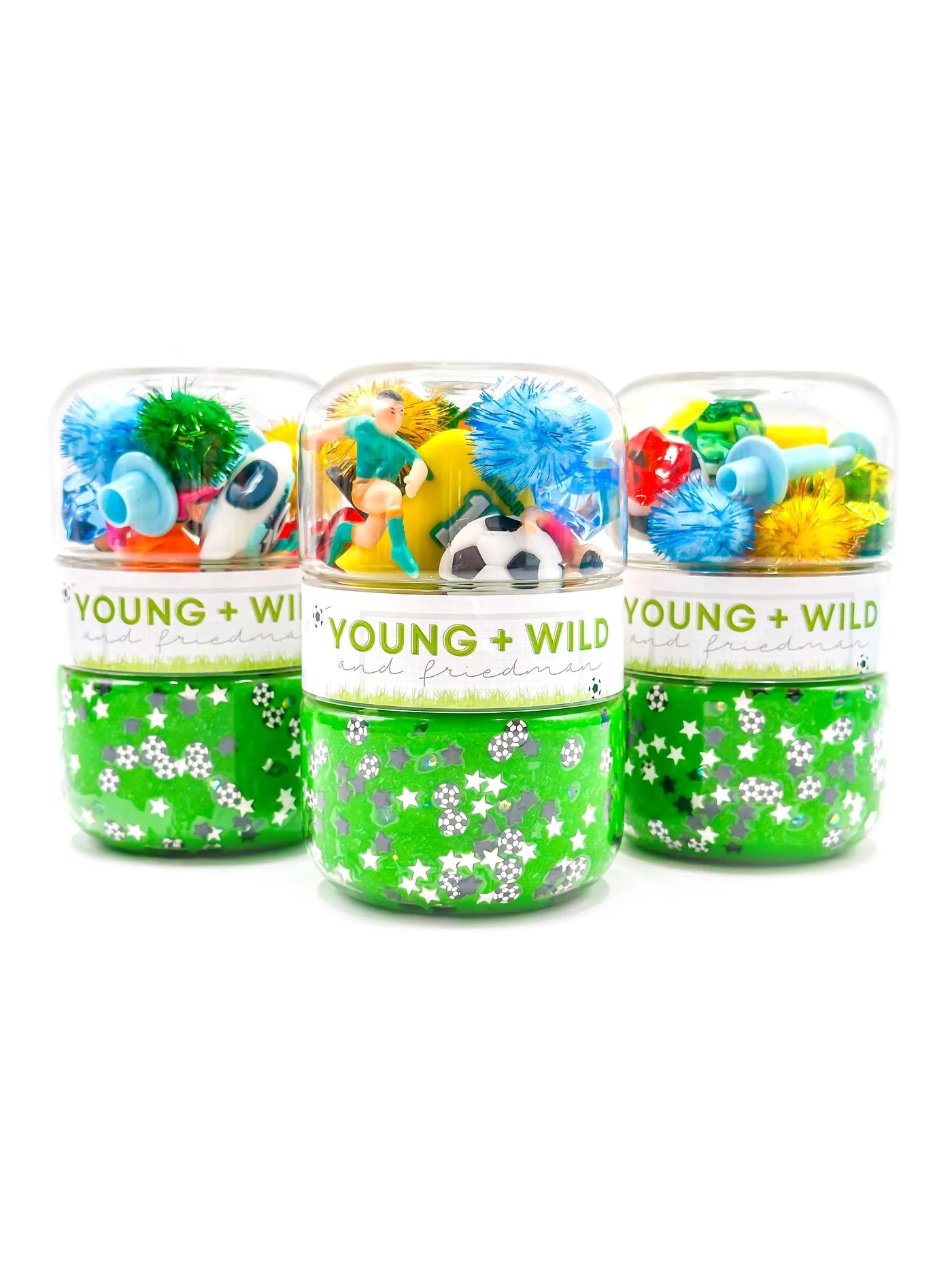 Soccer Grab & Go Dough Jars