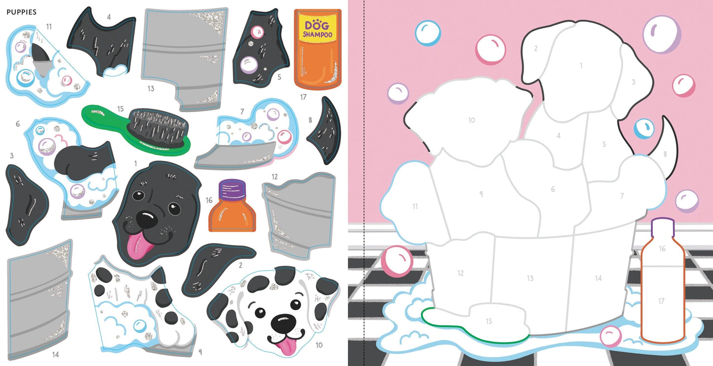 Color by Sticker: Pets