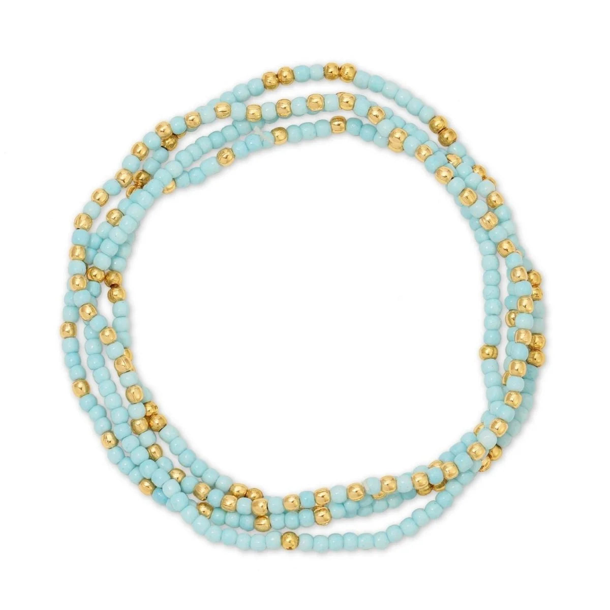 Light Blue Seed Bracelets