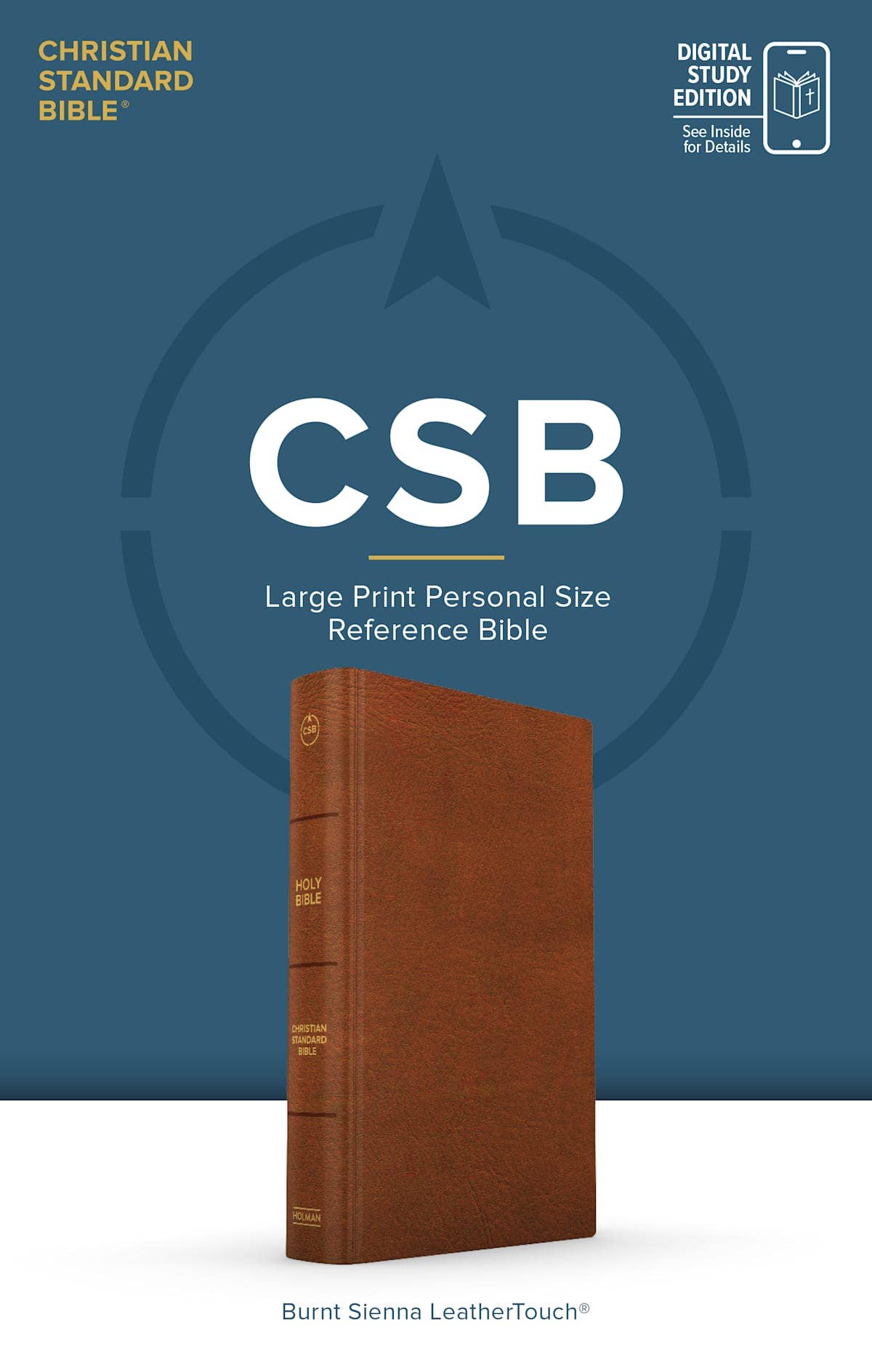 CSB Large Print Bible | Burnt Sienna