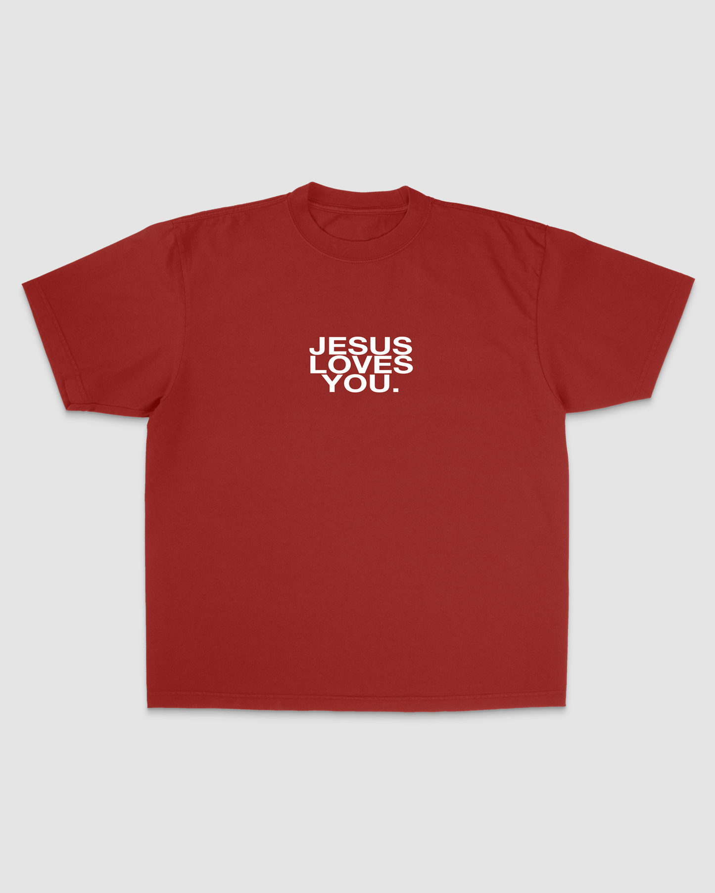Cardinal Red »Jesus Loves You« Tee