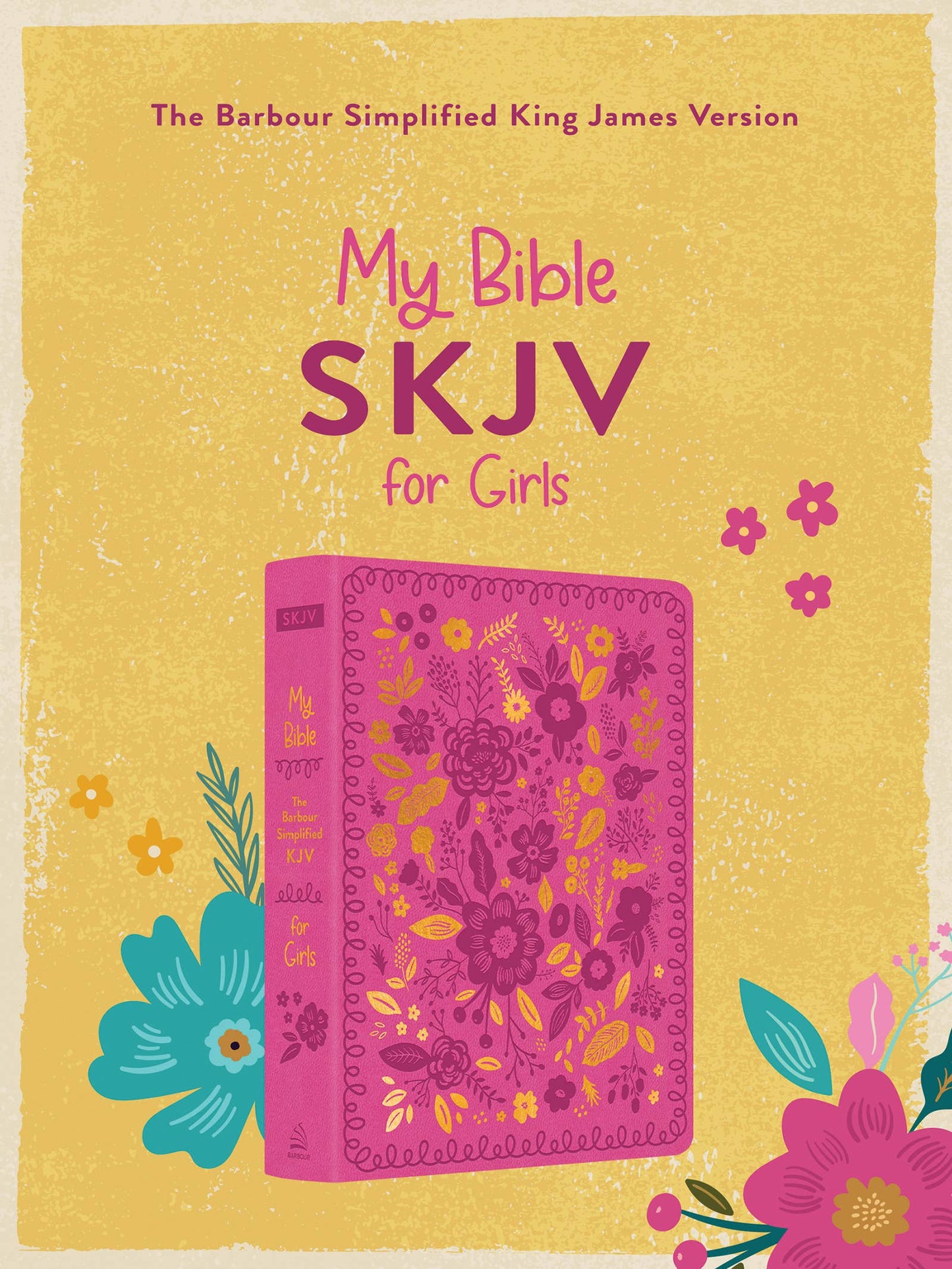 My Bible SKJV for Girls (Pink and Gold Florals)