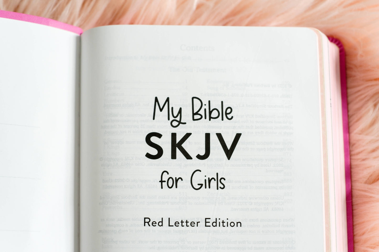 My Bible SKJV for Girls (Pink and Gold Florals)