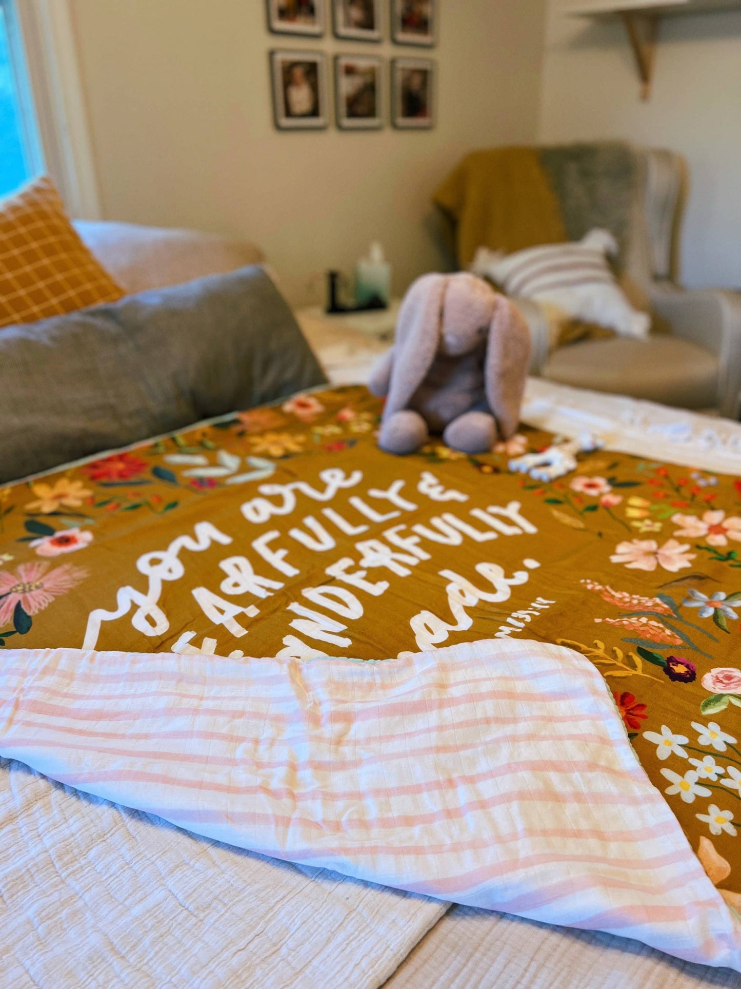 Wonderfully Made Bamboo Cotton Muslin 8 Layer Quilt