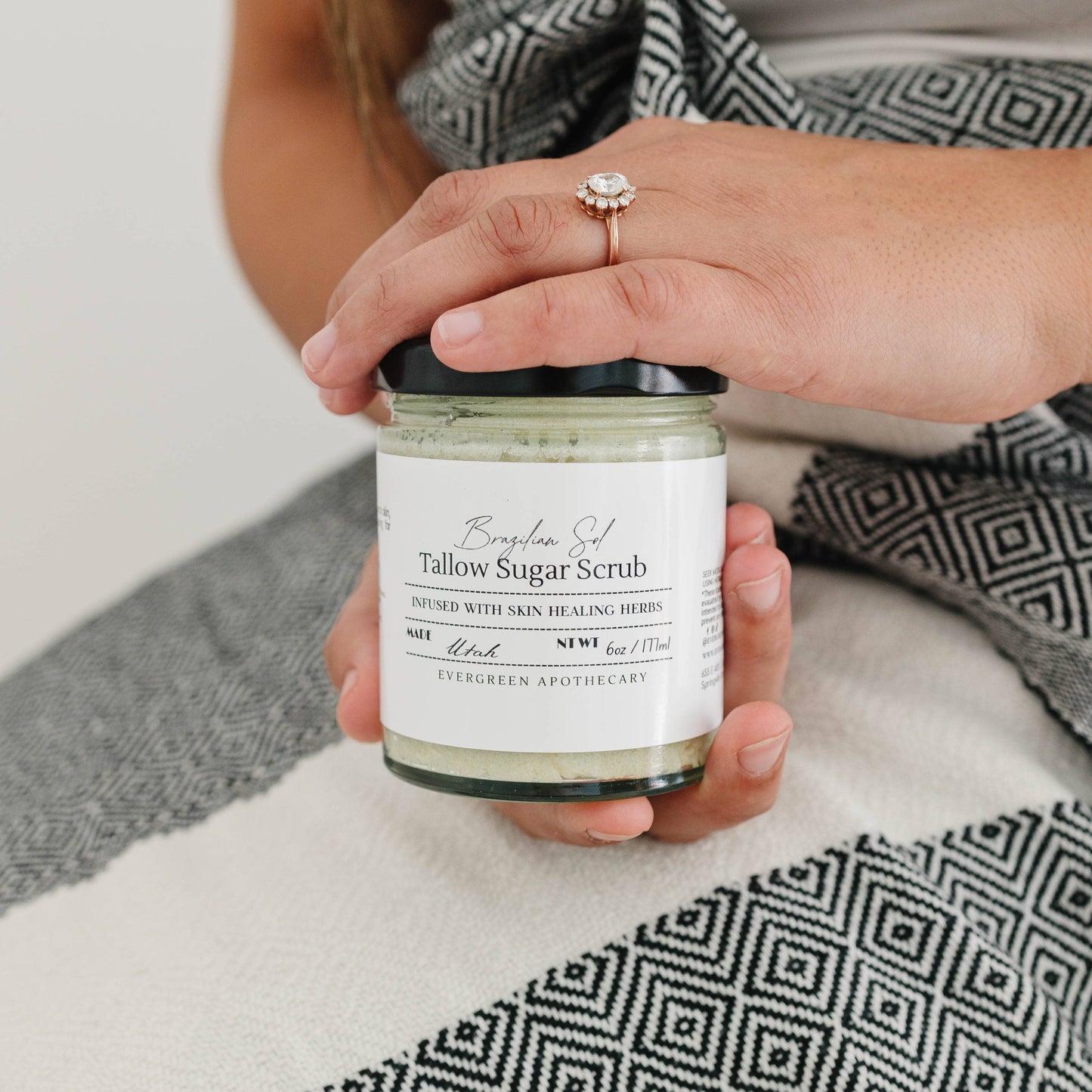 Skin Healing Tallow Body Scrub, Made with Lady May Tallow