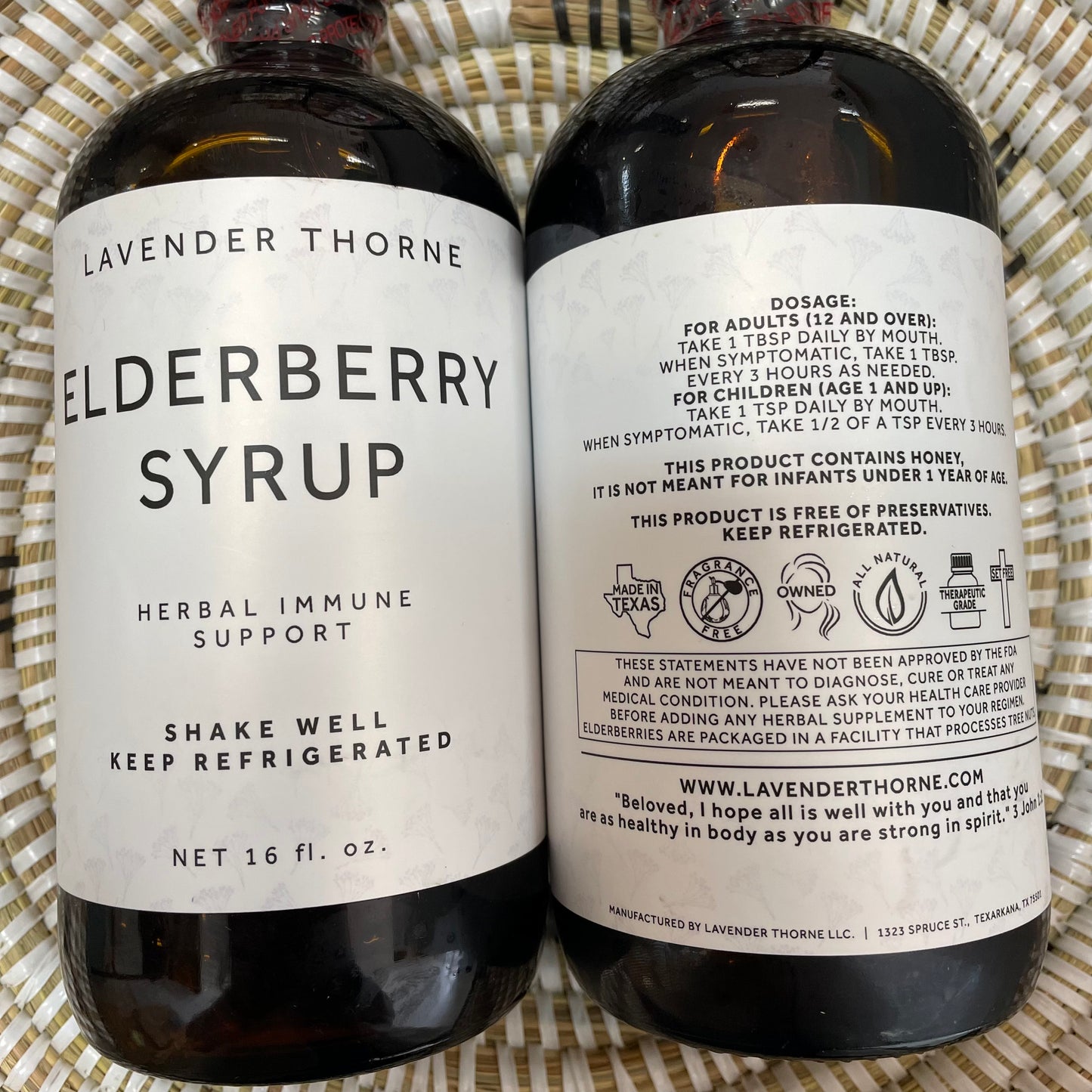 Lavender Thorne| Elderberry Syrup