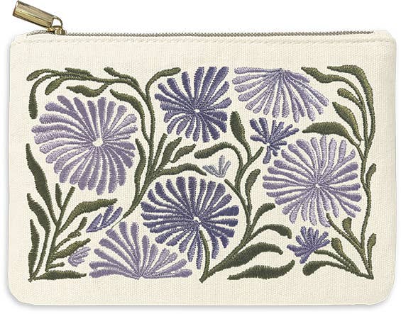 ZIP POUCH FLOWER MARKET ALLIUM