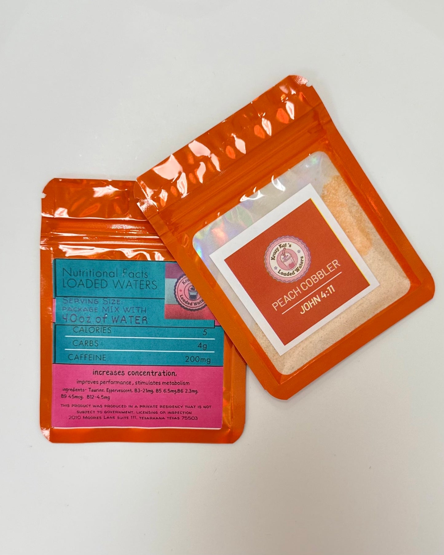 Caffeine Loaded Water Packets