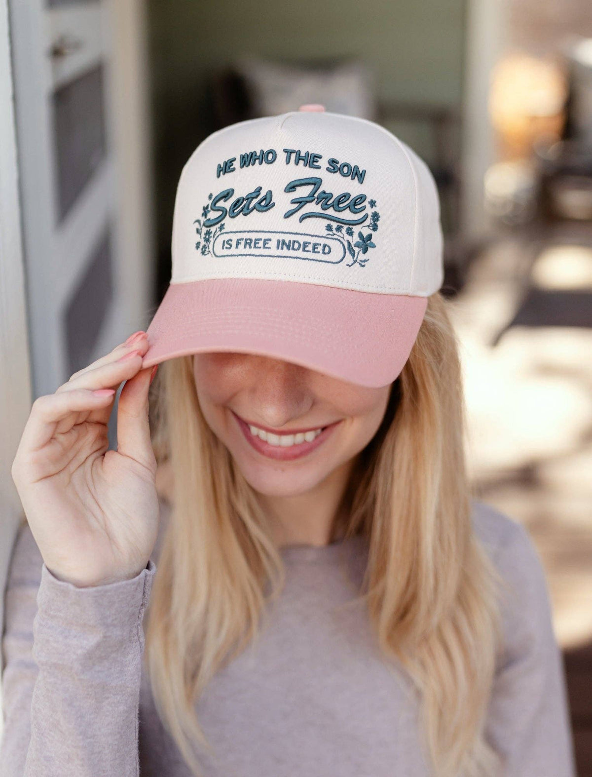 Trucker Hat: He Who the Son Sets Free