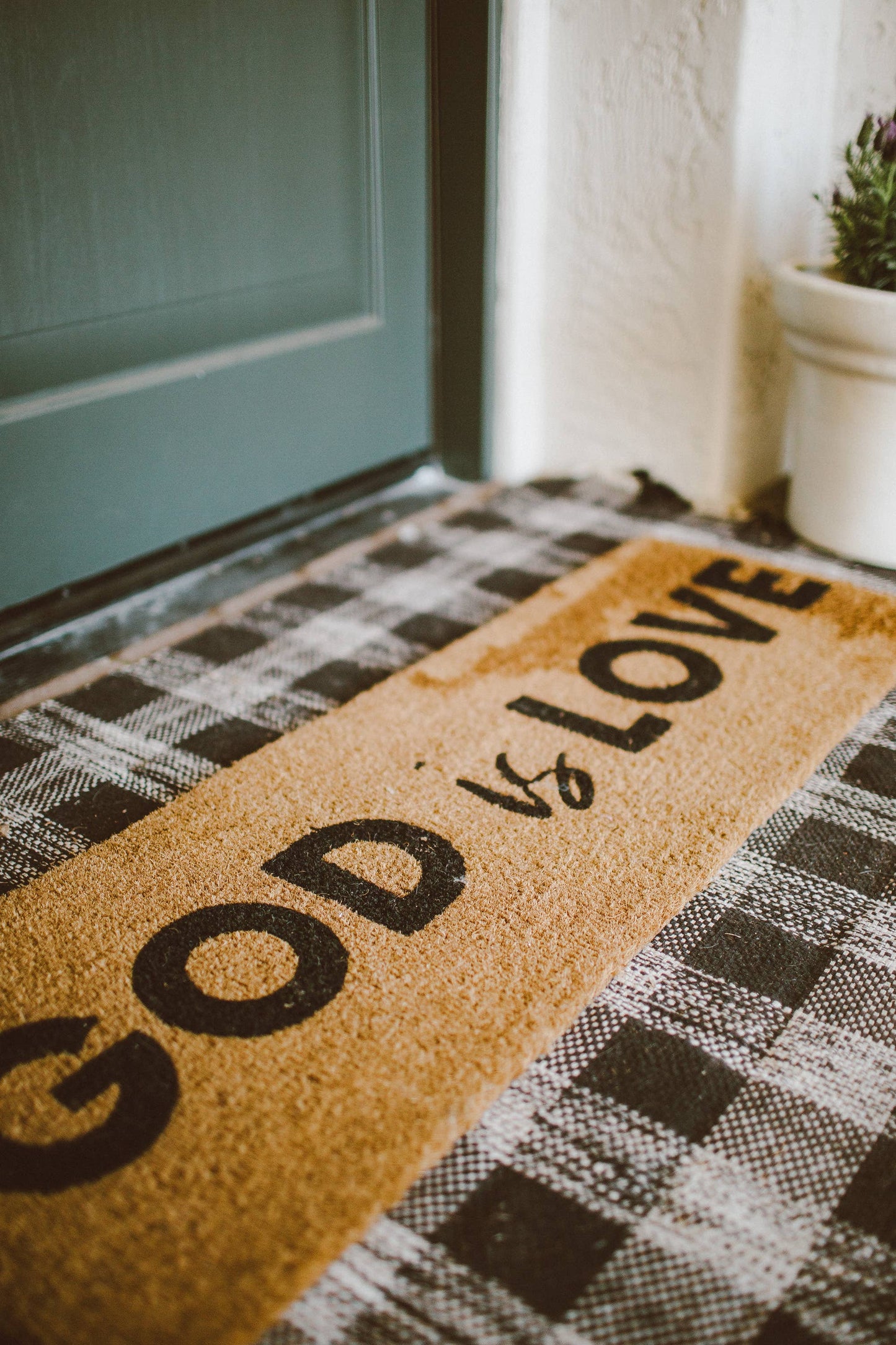 God is Love | XL Doormat