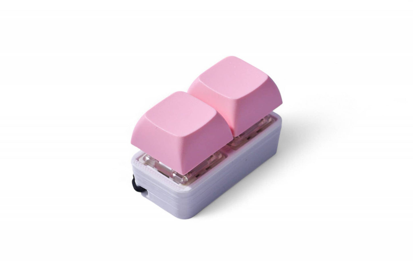 2 Key Pastel Keyboard Fidget Keychain