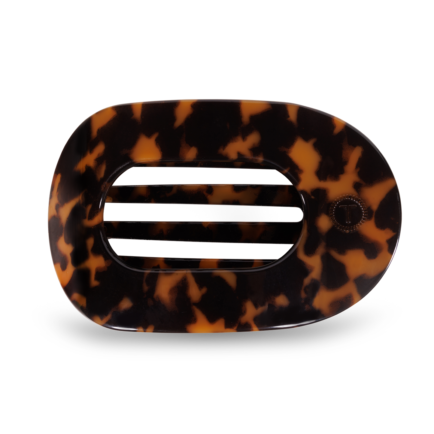 Round Large Tortoise Flat Hair Clip