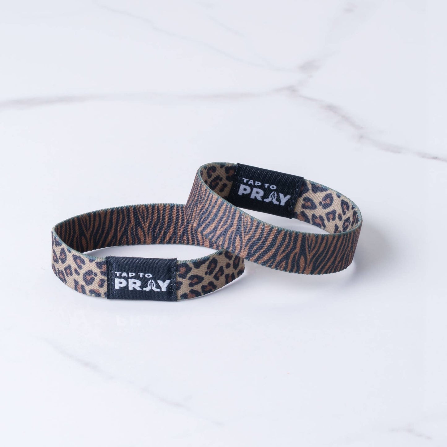 Tap To Pray Wristbands: Safari Leopard