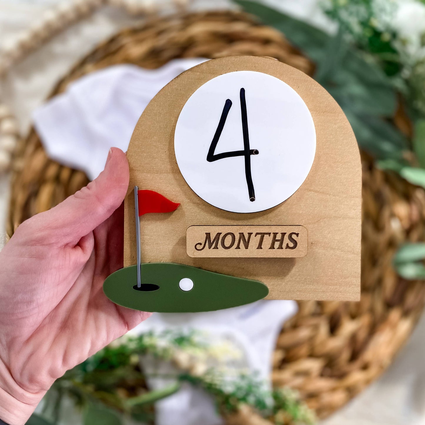 Monthly Milestone Golf Sign