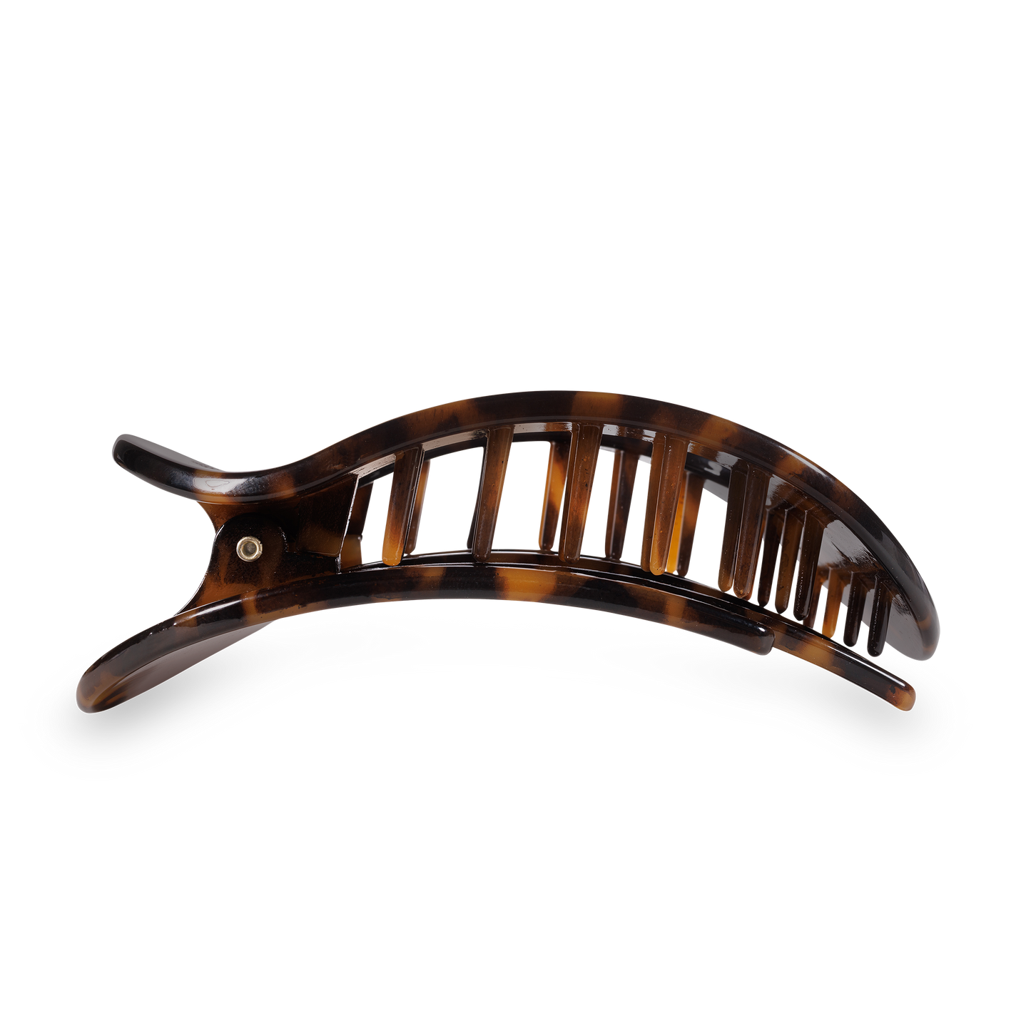 Round Large Tortoise Flat Hair Clip