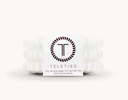 Spiral Hair Coils | Small | Coconut White Hair Ties
