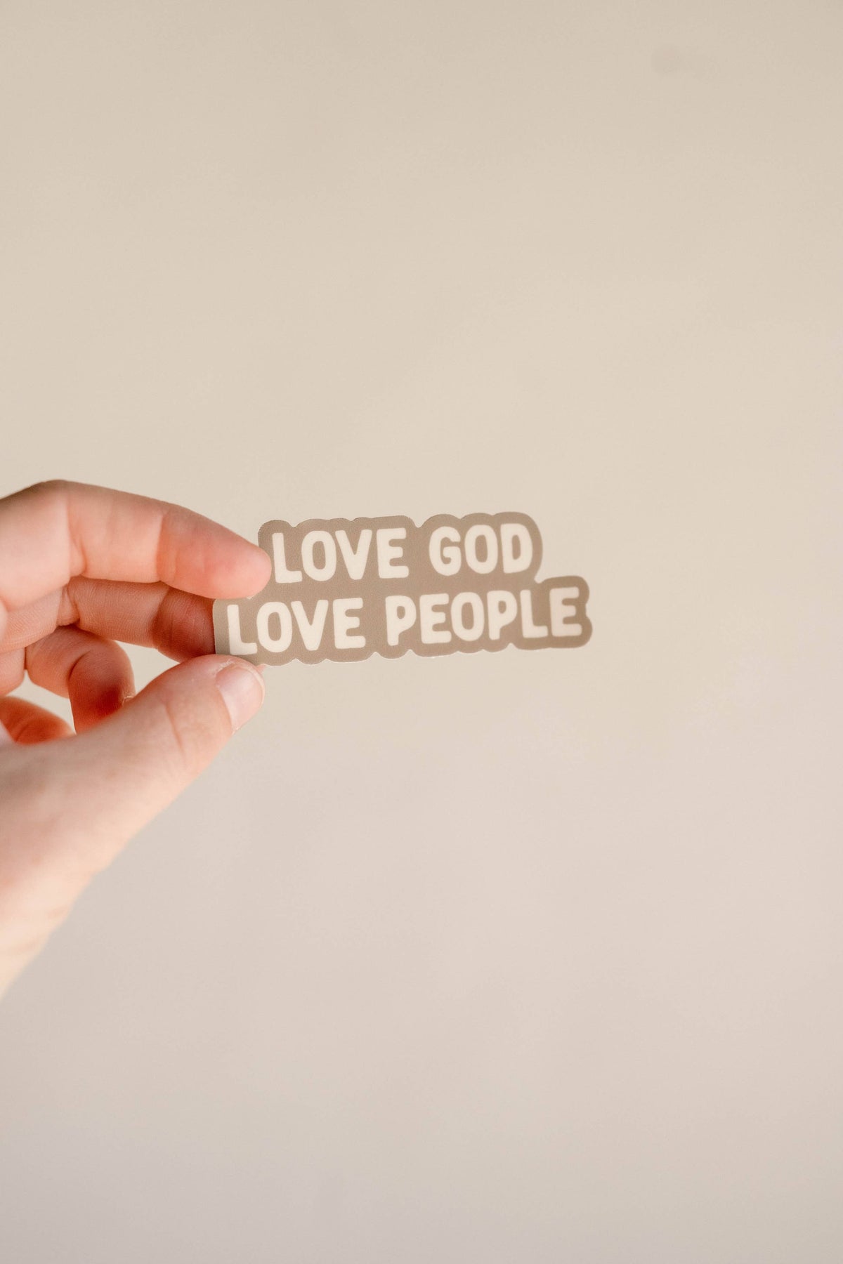 Love God Love People Sage Sticker
