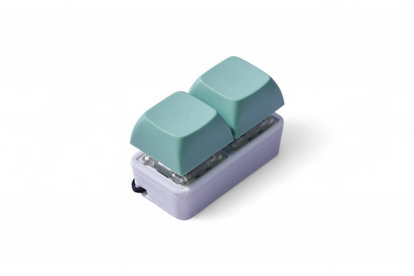 2 Key Pastel Keyboard Fidget Keychain