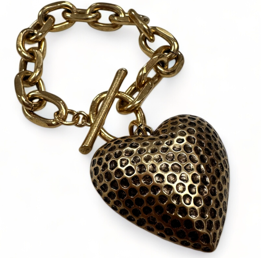 Yochi Heart Pendant Bracelet