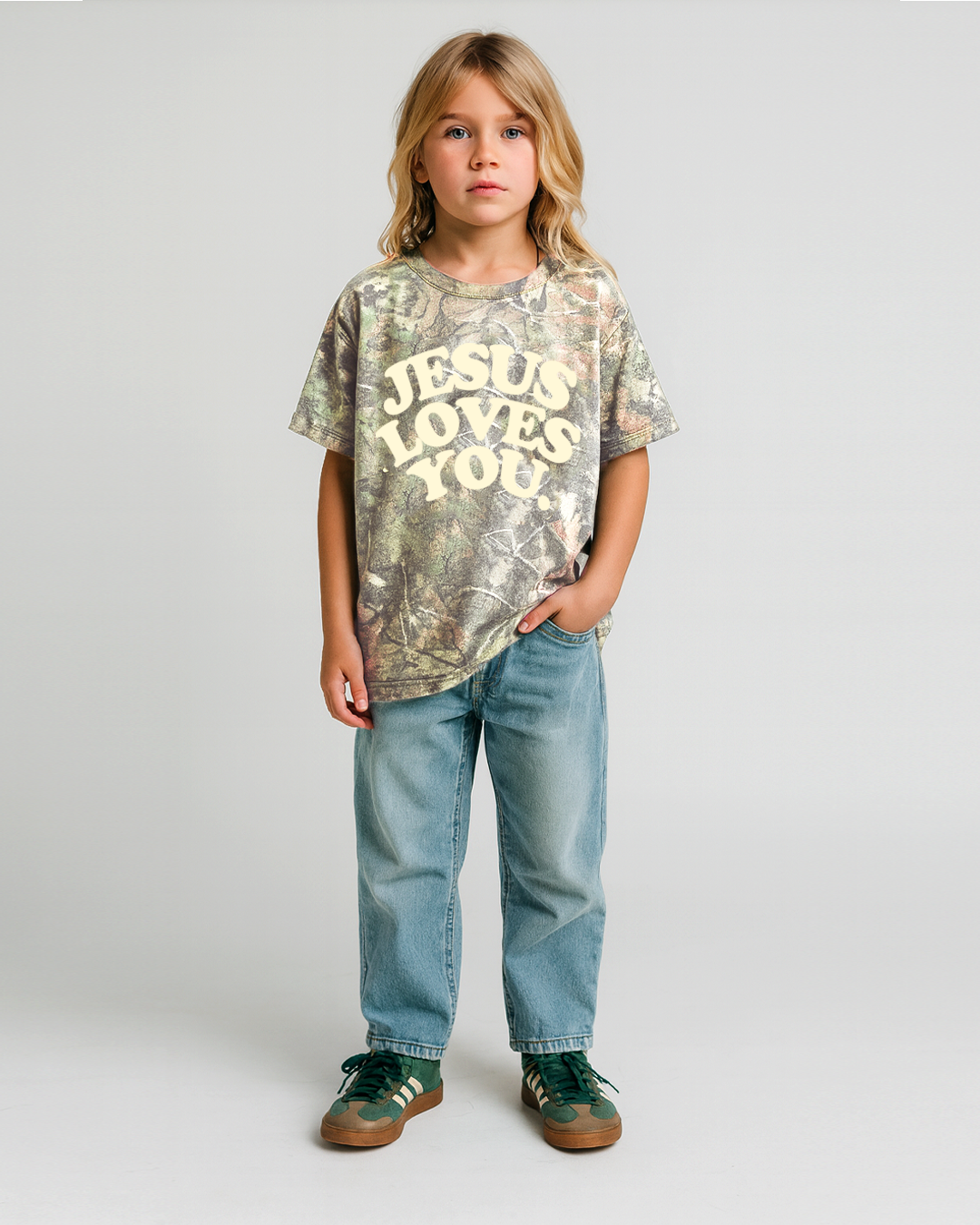 Heavyweight Camo Youth Tee