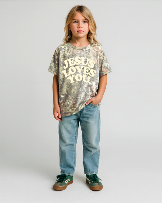 Heavyweight Camo Youth Tee