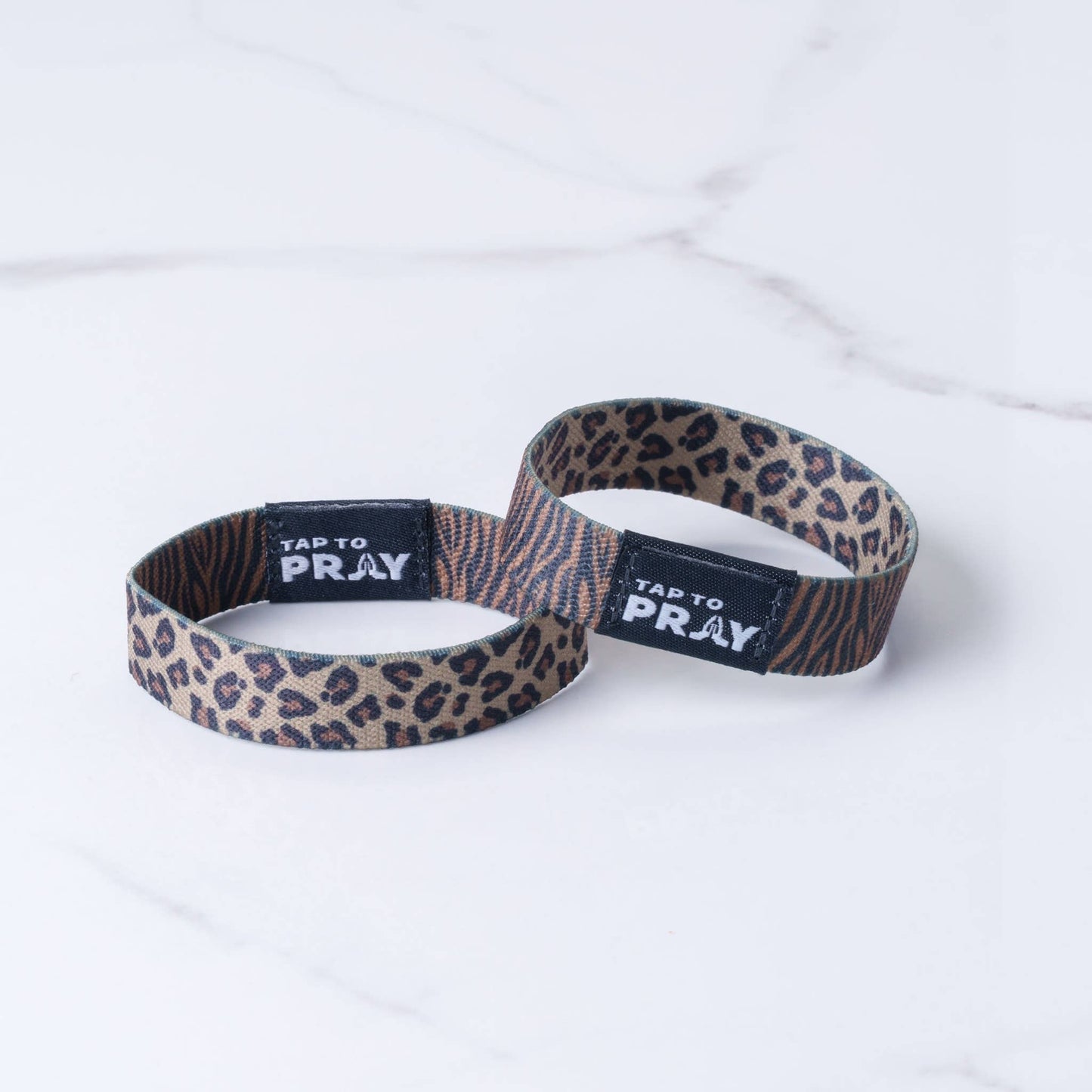 Tap To Pray Wristbands: Safari Leopard
