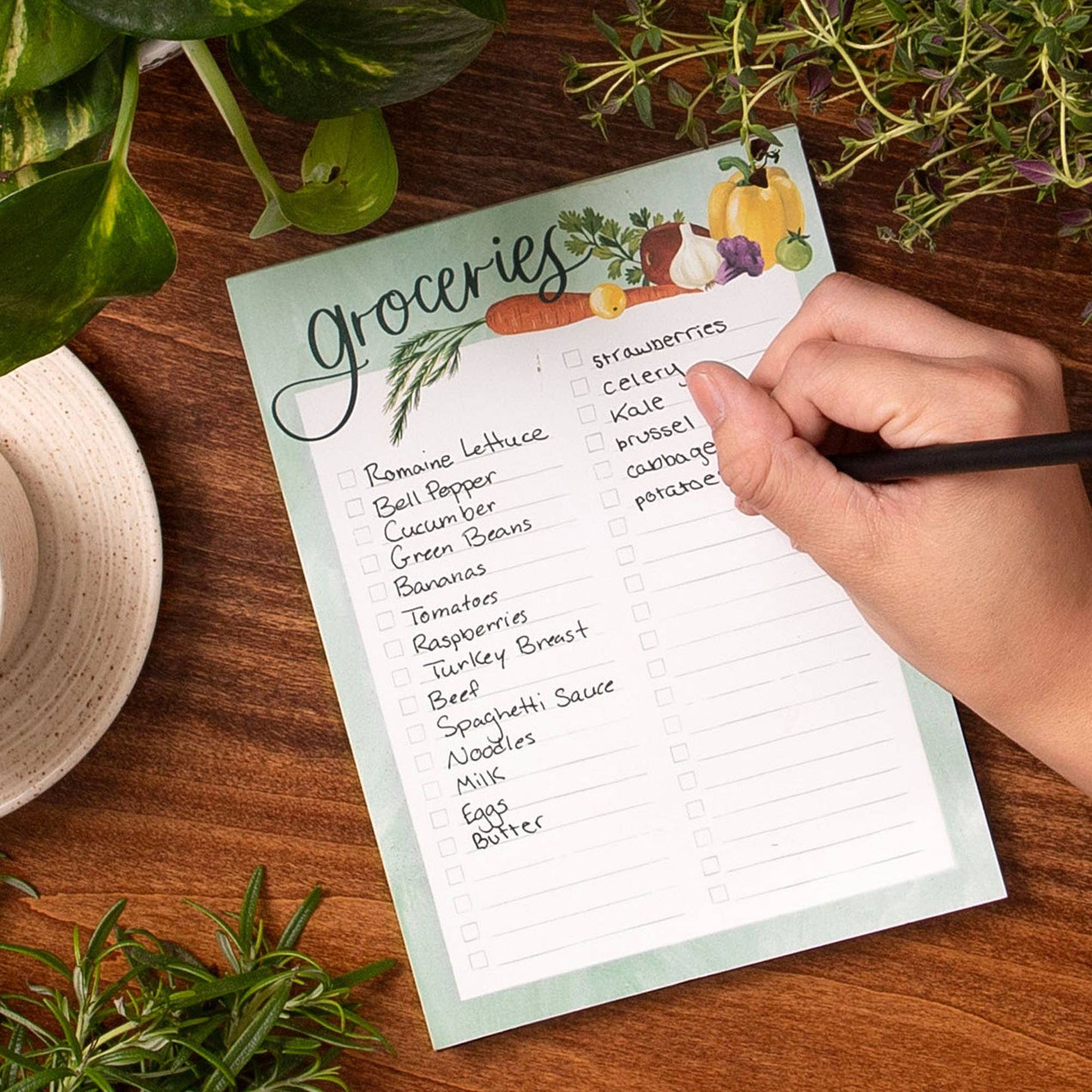 In The Garden Groceries Notepad