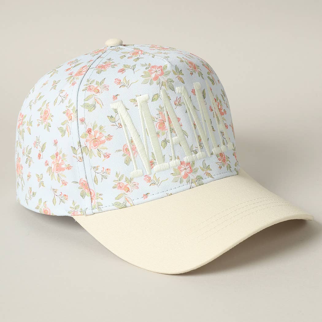 MAMA Floral Trucker Hat