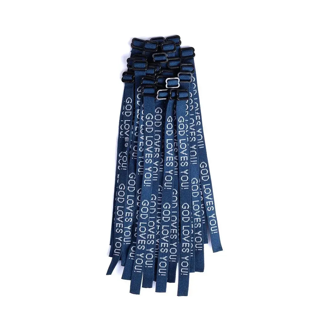 Bracelet Woven God Loves You Delta Blue