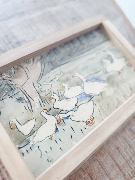 Swans Vintage Inspired Print