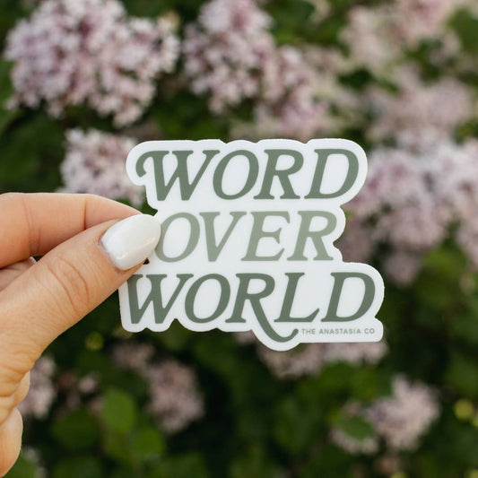 Word Over World Sticker