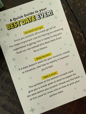 Best Date Ever Scratch Off Cards