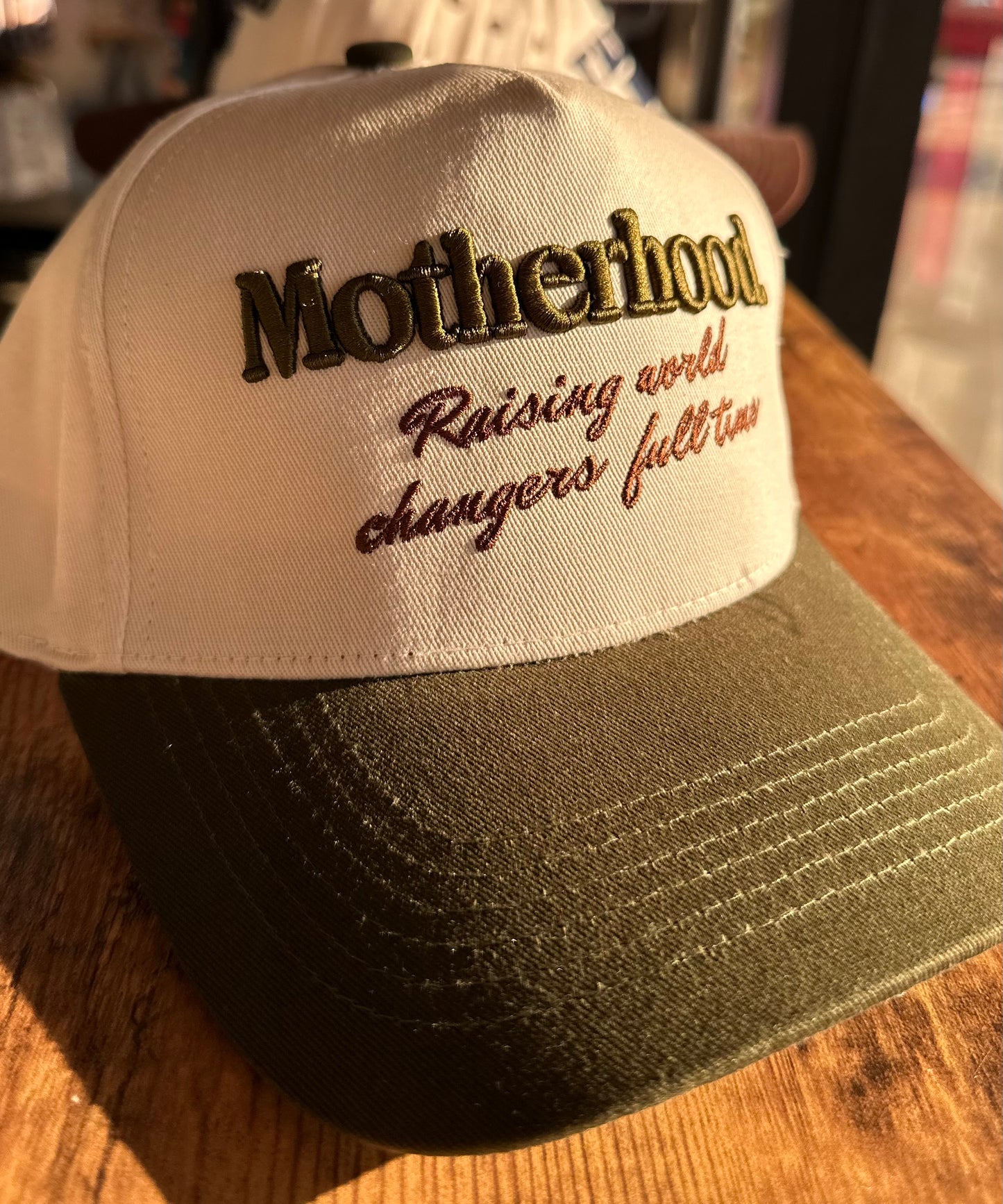 “Motherhood.” Embroider Hat