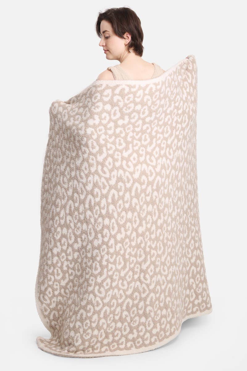 Leopard Print Throw Blanket