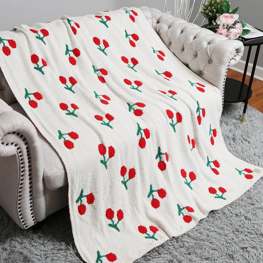 Cherry Throw Blanket