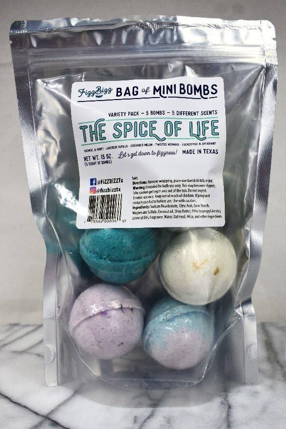 Fizz Bizz Mini Bath Bombs Bags