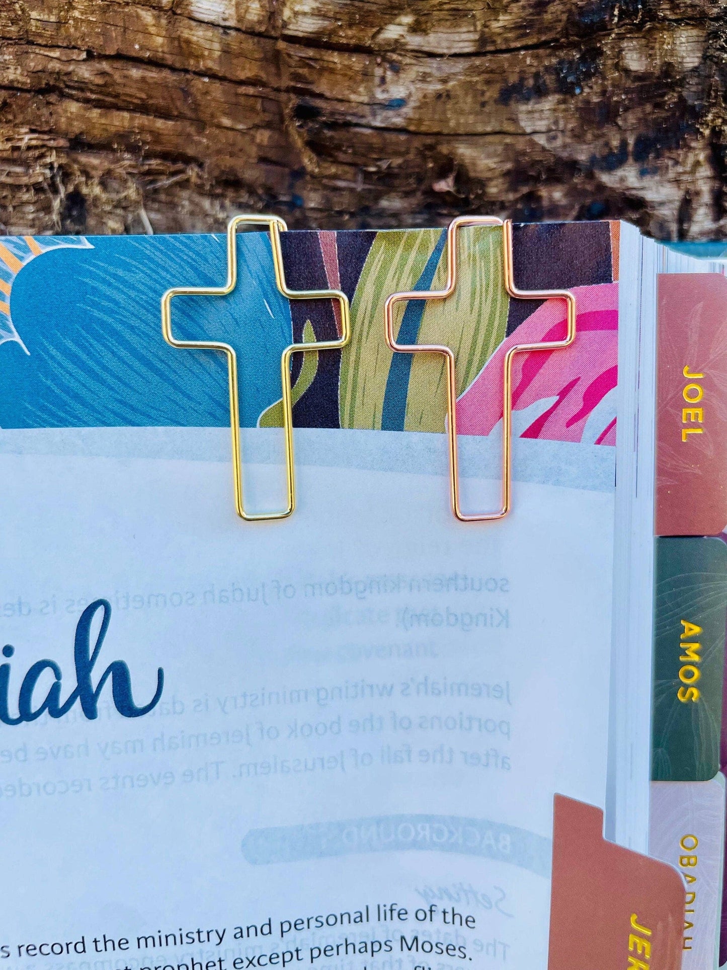 Mini Cross Bookmark Paperclips